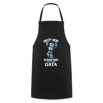 Ai Robotics Geek Tech Humor Robot - Cooking Apron - black - Front - AI Model Male 185 dark (185cm)
