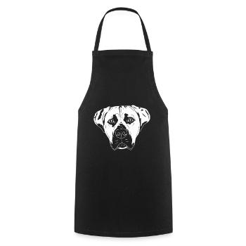 Presa Canario - Kochschürze - Schwarz - Vorne - AI Model Male 185 dark (185cm)