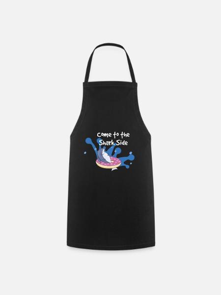 viens du côté des requins noirs - Tablier de cuisine - noir
