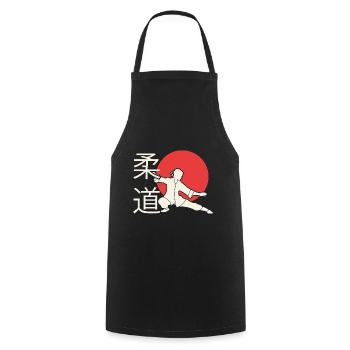 Judo. Judo-Geschenkidee. Kampfsport-Geschenk. - Kochschürze - Schwarz - Vorne - AI Model Male 185 dark (185cm)