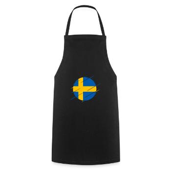 Suède - Tablier de cuisine - noir - Devant - AI Model Male 185 dark (185cm)