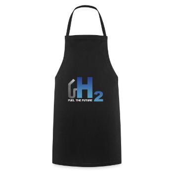 Wasserstoff - Die Zukunft Tanken - Kochschürze - Schwarz - Vorne - AI Model Male 185 dark (185cm)