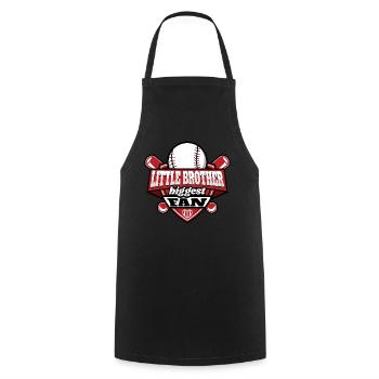 Kleiner Bruder, größter Baseball-Fan - Kochschürze - Schwarz - Vorne - AI Model Male 185 dark (185cm)