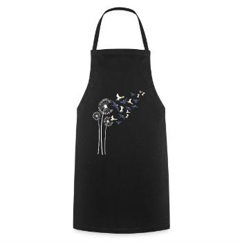 Cockatiel Dandelion Flower For Dandelions Parrot - Cooking Apron - black - Front - AI Model Male 185 dark (185cm)