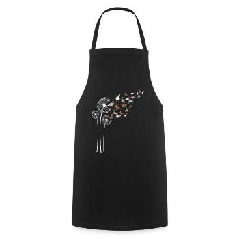 Ente Löwenzahnblüte für Löwenzahn und Entlein - Kochschürze - Schwarz - Vorne - AI Model Male 185 dark (185cm)
