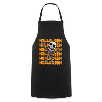 Design d’Halloween effrayant pour la prochaine fête - Tablier de cuisine - noir - Devant - AI Model Male 185 dark (185cm)