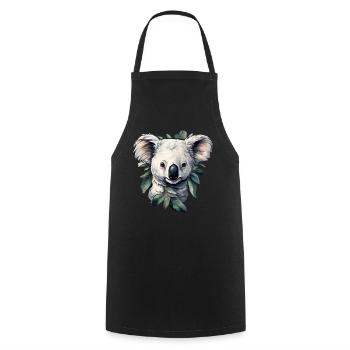 Koala - Tablier de cuisine - noir - Devant - AI Model Male 185 dark (185cm)