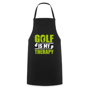 Jouer au golf, c’est vivre !- Swing the golf club - Tablier de cuisine - noir - Devant - AI Model Male 185 dark (185cm)