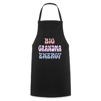 Grand-Mère Mamie Pleine D'Énergie Femme Mamie - Tablier de cuisine - noir - Devant - AI Model Male 185 dark (185cm)