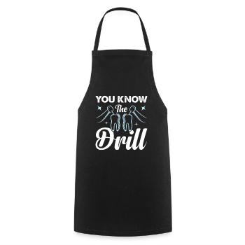 Dentist Dentist Teeth - Cooking Apron - black - Front - AI Model Male 185 dark (185cm)