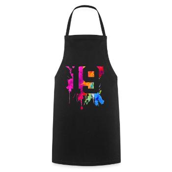 19 YEARS 19TH BIRTHDAY - Cooking Apron - black - Front - AI Model Male 185 dark (185cm)