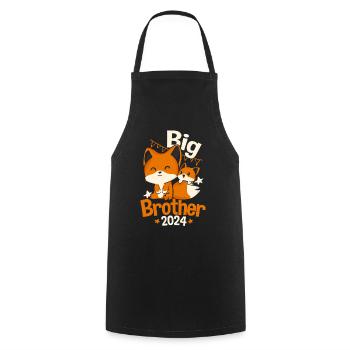 Enfants Big Brother 2024 Fox Grossesse - Tablier de cuisine - noir - Devant - AI Model Male 185 dark (185cm)