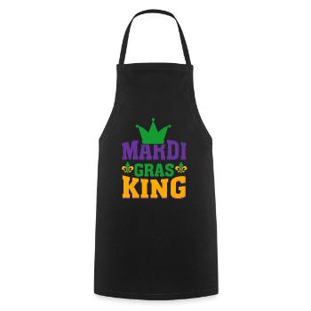 Mardi Gras - Tablier de cuisine - noir - Devant - AI Model Male 185 dark (185cm)