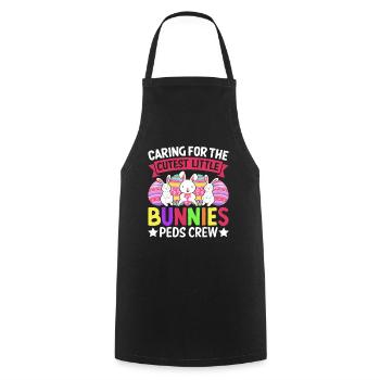 Easter Bunny Care for Little Cute Bunnies - Cooking Apron - black - Front - AI Model Male 185 dark (185cm)