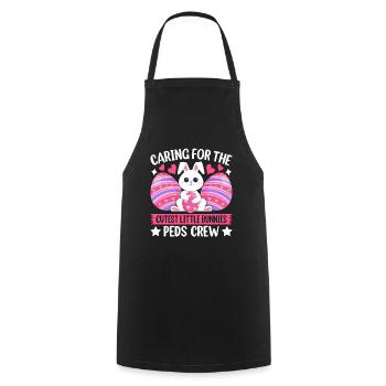 Easter Bunny Care for Little Cute Bunnies - Cooking Apron - black - Front - AI Model Male 185 dark (185cm)