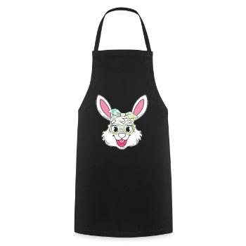 Easter Bunny Care for Little Cute Bunnies - Cooking Apron - black - Front - AI Model Male 185 dark (185cm)