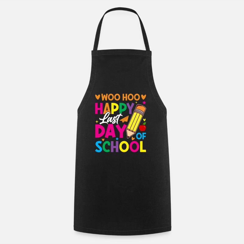 Dernier jour d’école Remise des diplômes Vacances d’été Elèves - Tablier de cuisine - noir