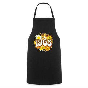 Retro Groovy Jahr 1965 Frauen 60 Jahre alt Geburtstag - Kochschürze - Schwarz - Vorne - AI Model Male 185 dark (185cm)