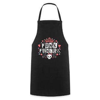 Punk Woman Princess Rocker Punk - Cooking Apron - black - Front - AI Model Male 185 dark (185cm)