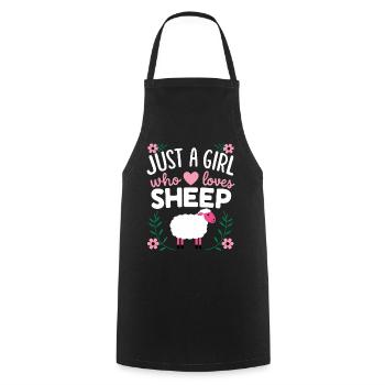 Sheep Sheep Farmer Lamb Farmer - Cooking Apron - black - Front - AI Model Male 185 dark (185cm)