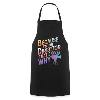 Filmmaker Film Director Cinematographer Film - Cooking Apron - black - Front - AI Model Male 185 dark (185cm)
