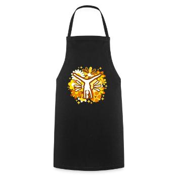 Gymnastik Geschenk Mama Turnerin - Kochschürze - Schwarz - Vorne - AI Model Male 185 dark (185cm)