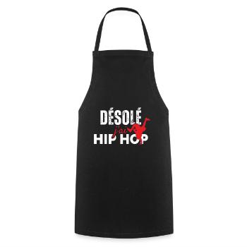 Sorry I Hip Hop - Kochschürze - Schwarz - Vorne - AI Model Male 185 dark (185cm)