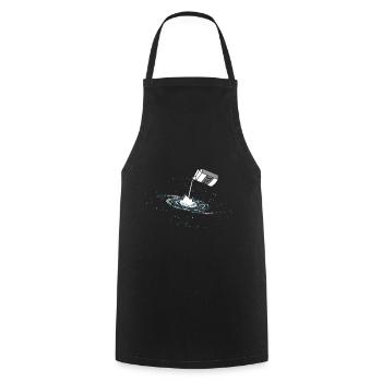Galaxie-Raumfahrt-Liebhaber Astronom - Kochschürze - Schwarz - Vorne - AI Model Male 185 dark (185cm)