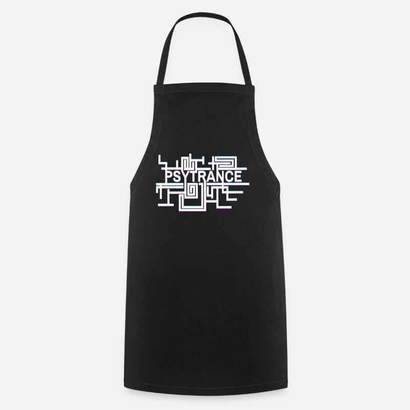 Optique psytrance - Tablier de cuisine - noir