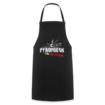 Pyro Freak - Kochschürze - Schwarz - Vorne - AI Model Male 185 dark (185cm)