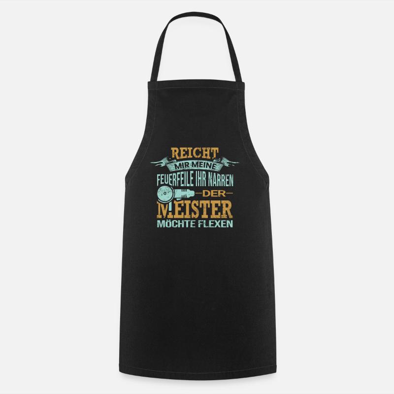 Pflasterer Spruch Geschenk - Kochschürze - Schwarz