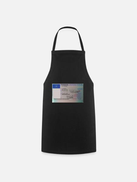 Führerschein Vorderseite - Kochschürze - Schwarz