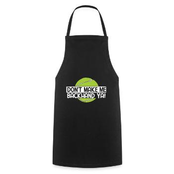 Tennisplatz Spruch Für Tennis - Kochschürze - Schwarz - Vorne - AI Model Male 185 dark (185cm)