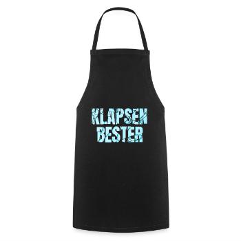 Klapsenbester Klapse Psychiatrie Sprüche Geschenk - Kochschürze - Schwarz - Vorne - AI Model Male 185 dark (185cm)