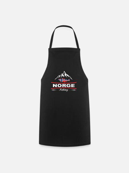 Norwegen Angeln - Kochschürze - Schwarz