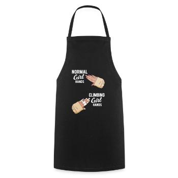 Klettern Bouldern - Kochschürze - Schwarz - Vorne - AI Model Male 185 dark (185cm)