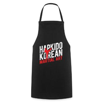Koreanischer Kampfsport Hapkido - Kochschürze - Schwarz - Vorne - AI Model Male 185 dark (185cm)