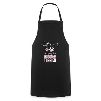 Border Terriers - Tablier de cuisine - noir - Devant - AI Model Male 185 dark (185cm)