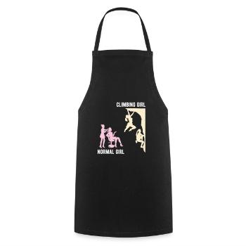 Klettern Bouldern - Kochschürze - Schwarz - Vorne - AI Model Male 185 dark (185cm)