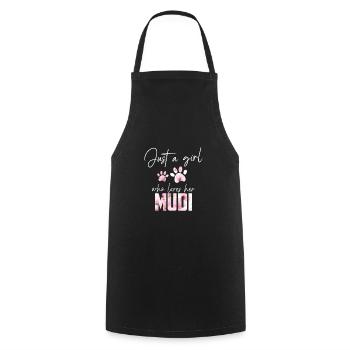 Mudi - Tablier de cuisine - noir - Devant - AI Model Male 185 dark (185cm)