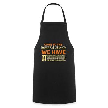 Mars Math Vacances Mathématiques Drôle Pi Math Côté - Tablier de cuisine - noir - Devant - AI Model Male 185 dark (185cm)