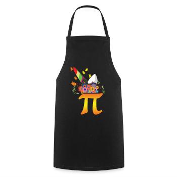 Cute Unicorn March Math Holiday Mathematics Pi - Cooking Apron - black - Front - AI Model Male 185 dark (185cm)