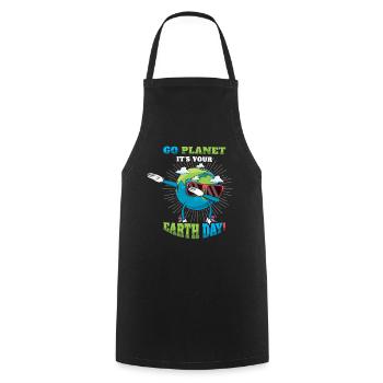Save Nature Oceans Day Go Planet Es ist Earth Day - Kochschürze - Schwarz - Vorne - AI Model Male 185 dark (185cm)