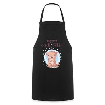 Be nice to every otter - Cooking Apron - black - Front - AI Model Male 185 dark (185cm)