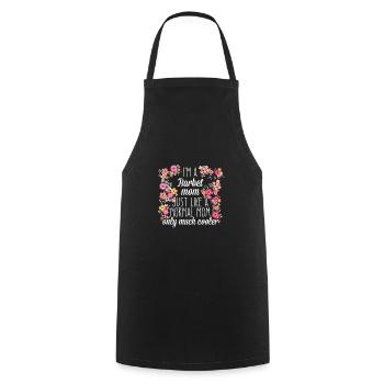 Barbet Mom - Cooking Apron - black - Front - AI Model Male 185 dark (185cm)
