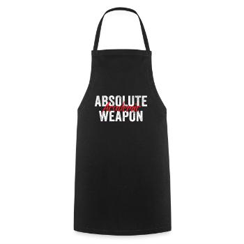 Students Absolute Academic Weapon - Cooking Apron - black - Front - AI Model Male 185 dark (185cm)