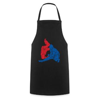 Koreanischer Kampfsport Hapkido - Kochschürze - Schwarz - Vorne - AI Model Male 185 dark (185cm)