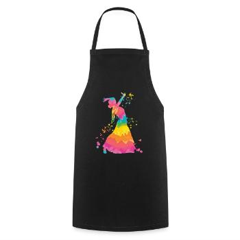 Flamenco woman with flamenco dress - Cooking Apron - black - Front - AI Model Male 185 dark (185cm)