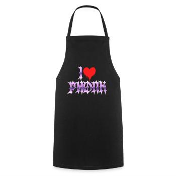 I love phonk - I love phonk music - Cooking Apron - black - Front - AI Model Male 185 dark (185cm)