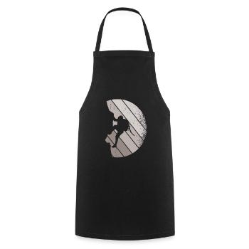 Klettern Bouldern - Kochschürze - Schwarz - Vorne - AI Model Male 185 dark (185cm)
